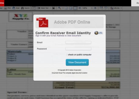 Confirm Receiver Email Identity Adobe Reader