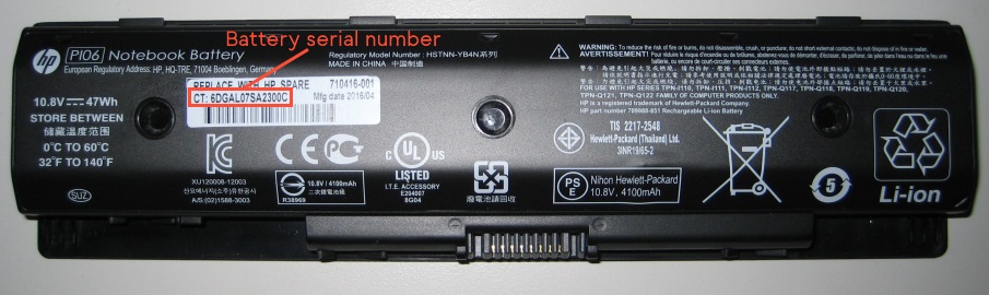 HP Laptop Battery Expansion