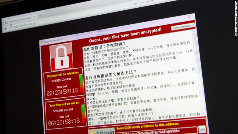 ransomware attack china