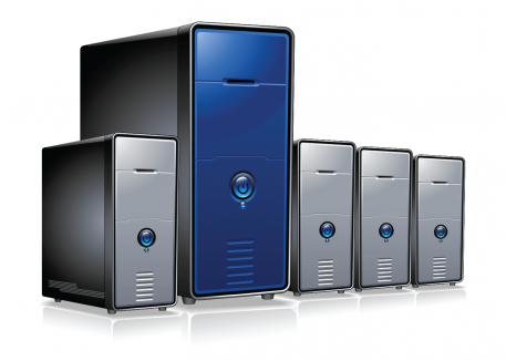 several servers with linux operating system