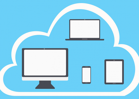 visual representation of the cloud between different devices