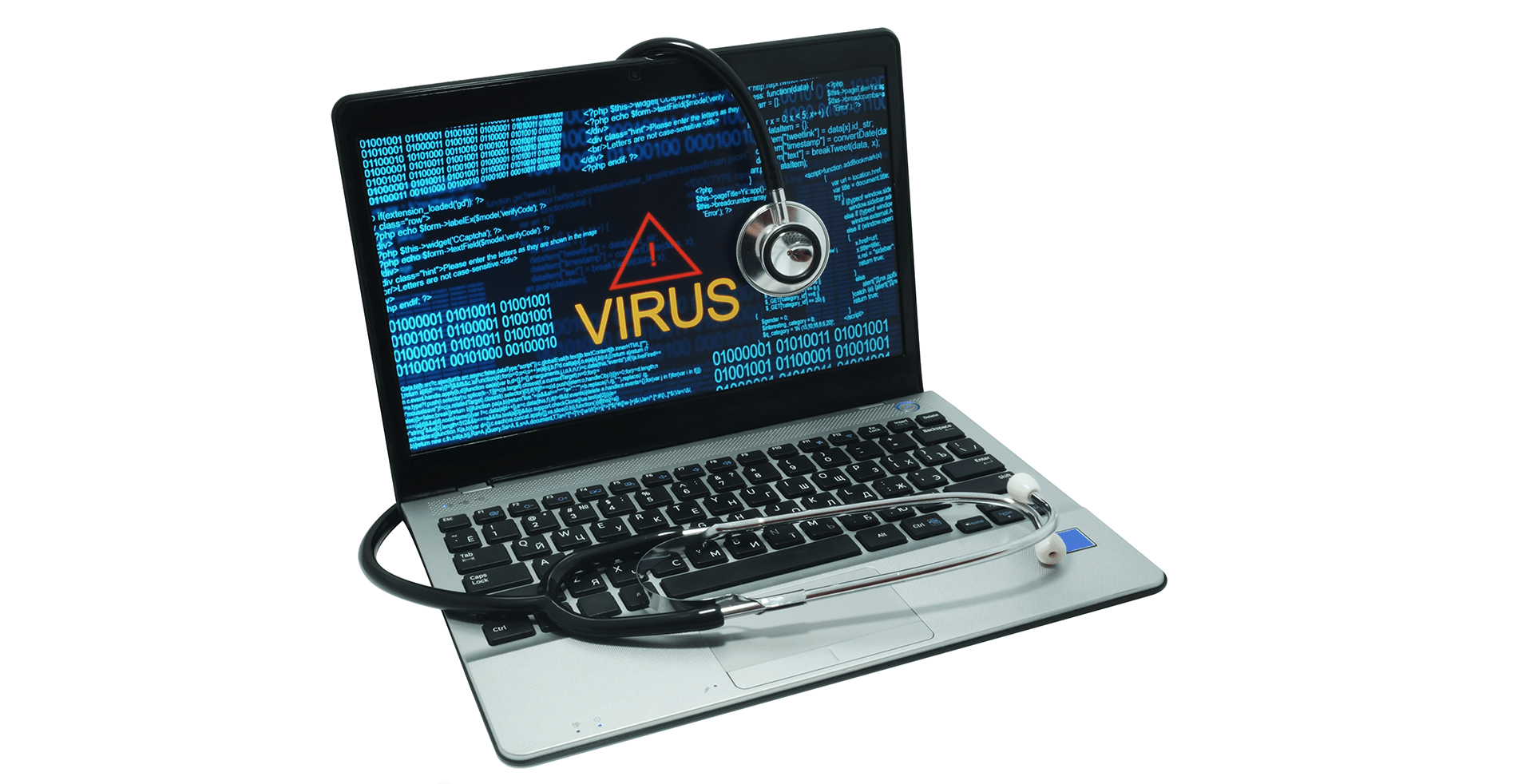 mac laptop with virus