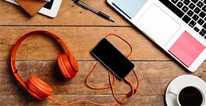 headphones tech accessories to boost productivity