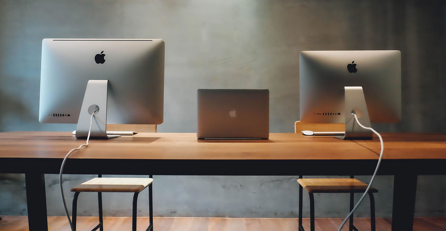 macbooks in an office