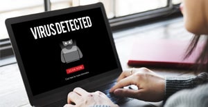 virus detected on laptop